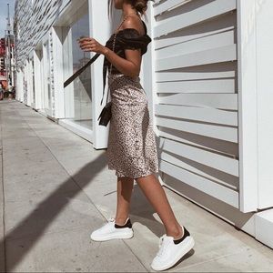 Princess Polly leopard printed skirt